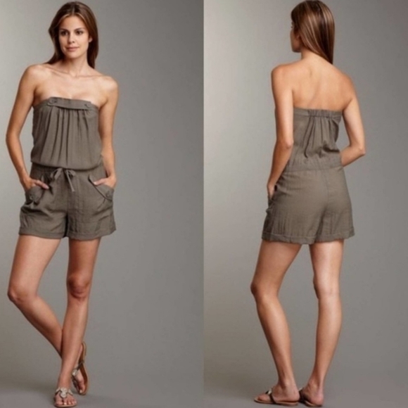 BCBGMaxAzria Pants - Bcbg maxazria romper. Size 6. On button is a little loose- otherwise EUC